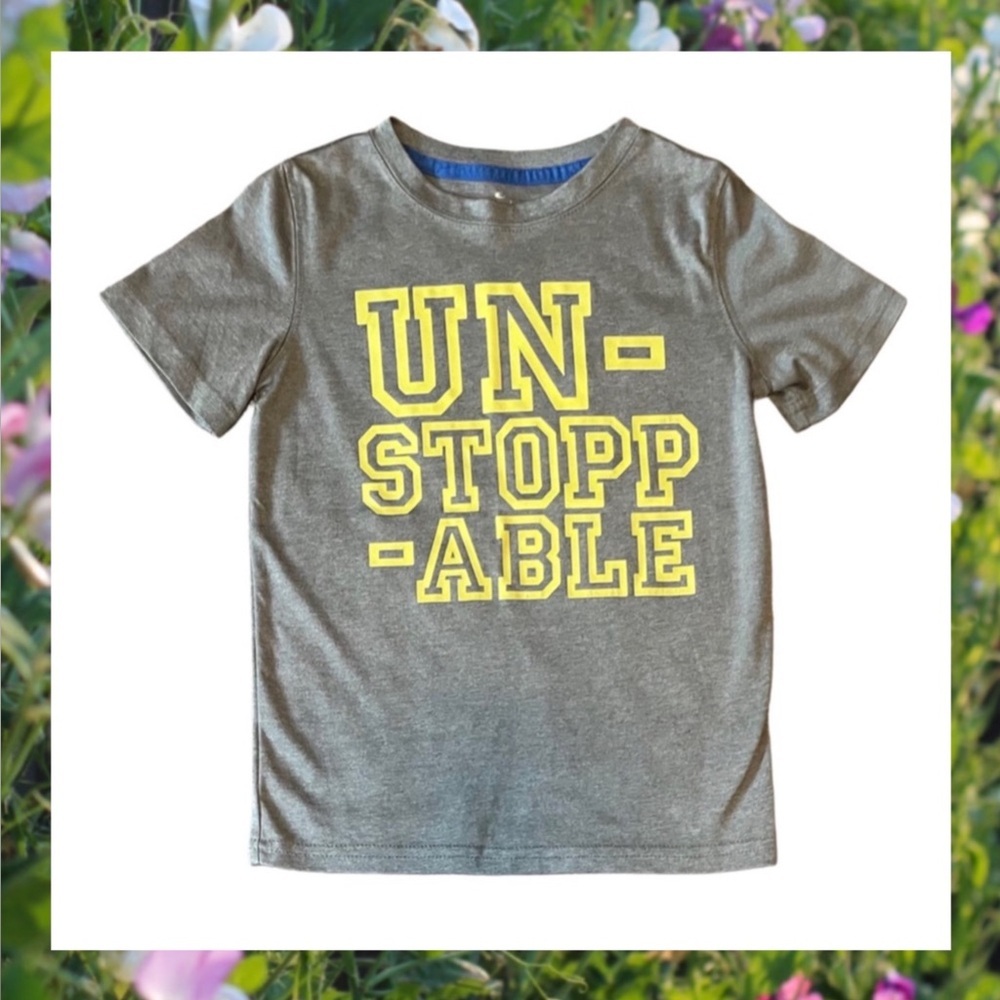 CARTERS Boy's Unstoppable Kids T-Shirt - Gray Size 6